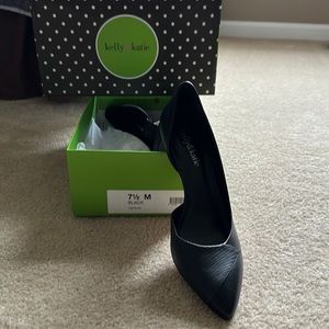 NWT Kelly and Katie black d’orsay pumps. Never worn